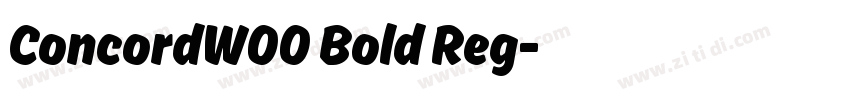 ConcordW00 Bold Reg字体转换